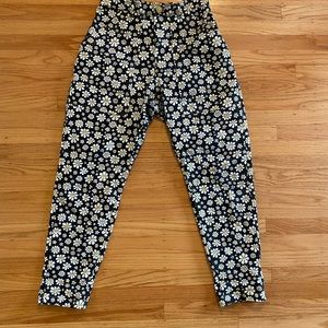 Big Bud Press Black Lazy Daisy Pencil Pants Size Small🌼